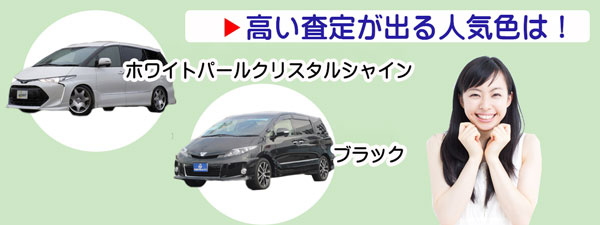 エスティマの高額査定が期待できる人気カラー