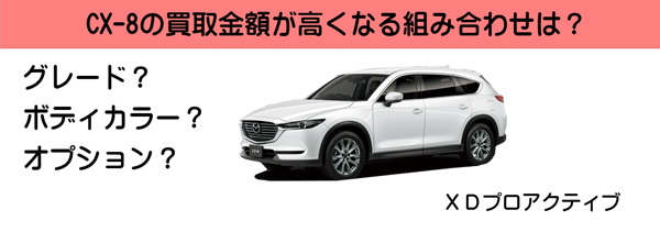 CX-8の高額査定が期待できる組み合わせは？