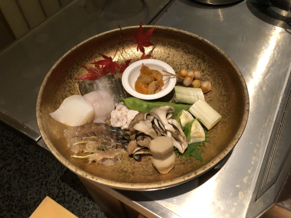 エクシブ軽井沢の夕食 天ぷら