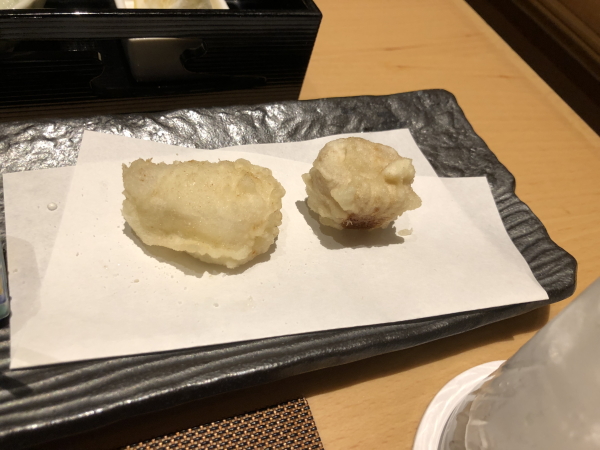 エクシブ軽井沢の夕食 天ぷら