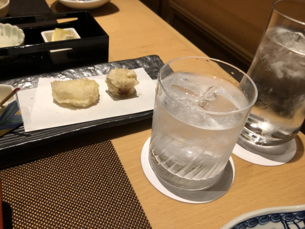 エクシブ軽井沢の夕食 天ぷら