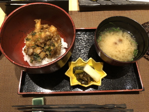 エクシブ軽井沢の夕食 天ぷら