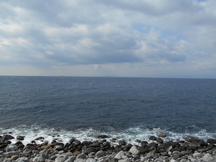 御浜岬から見る」駿河湾