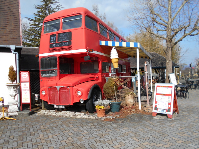 ロンドンバスの売店