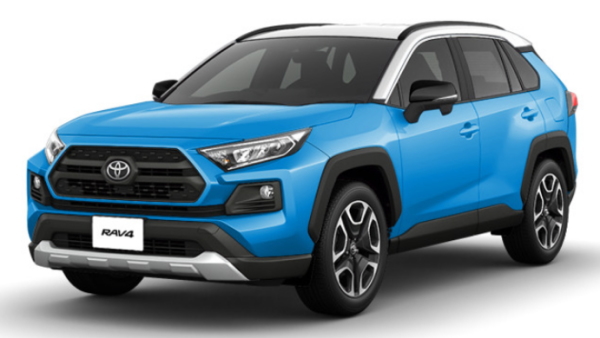 RAV4のアドベンチャーのフロントビュー