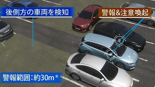 レヴォーグの後退時支援