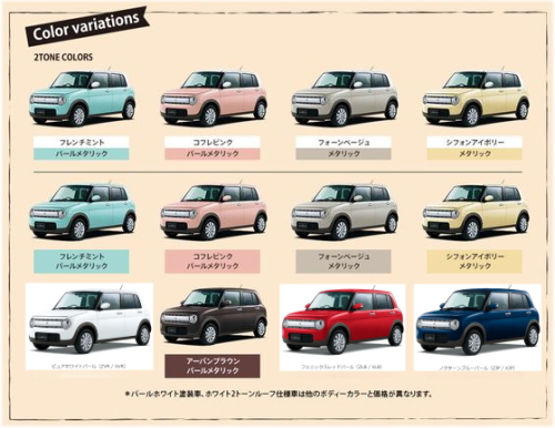 ラパンの人気色ランキング！人気カラーとおすすめの内装色と